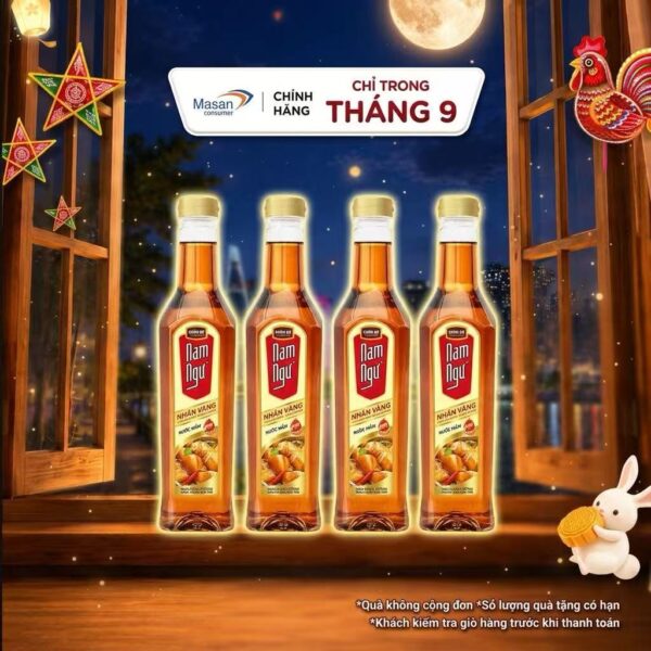 Combo 4 Nước Mắm Nam Ngư Nhãn Vàng Chai 650ml